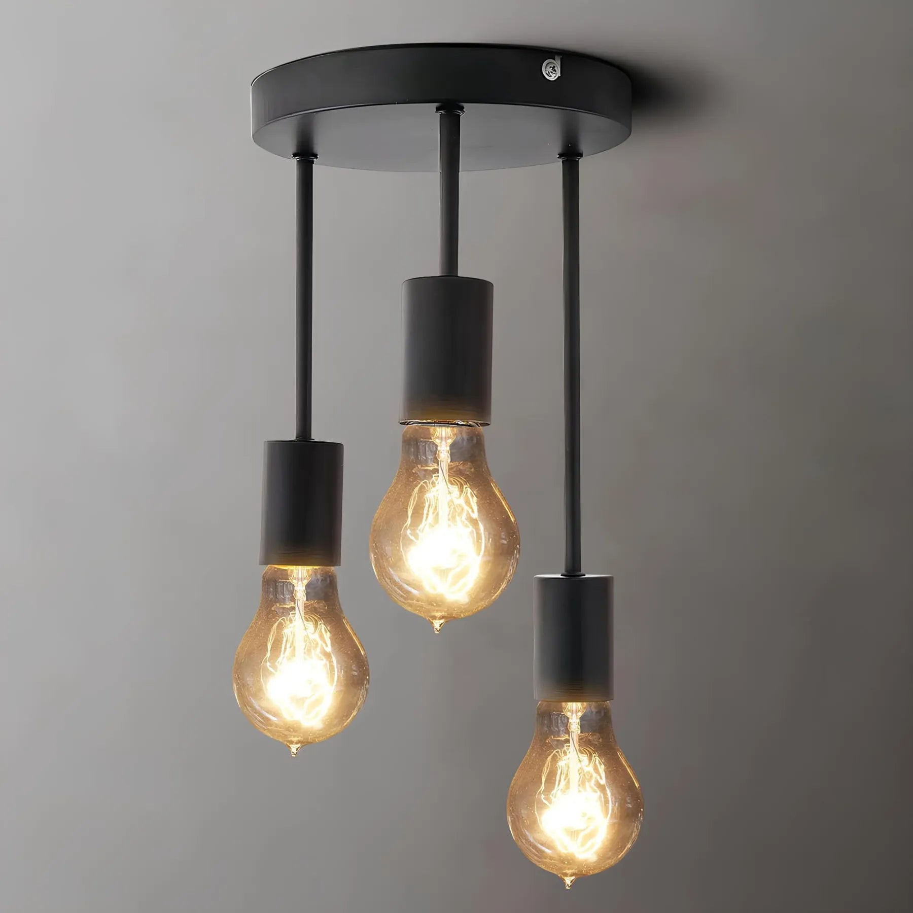 Classic Vintage Ceiling Lamp – Durable Iron Flush Mount Light for Elegant Interiors