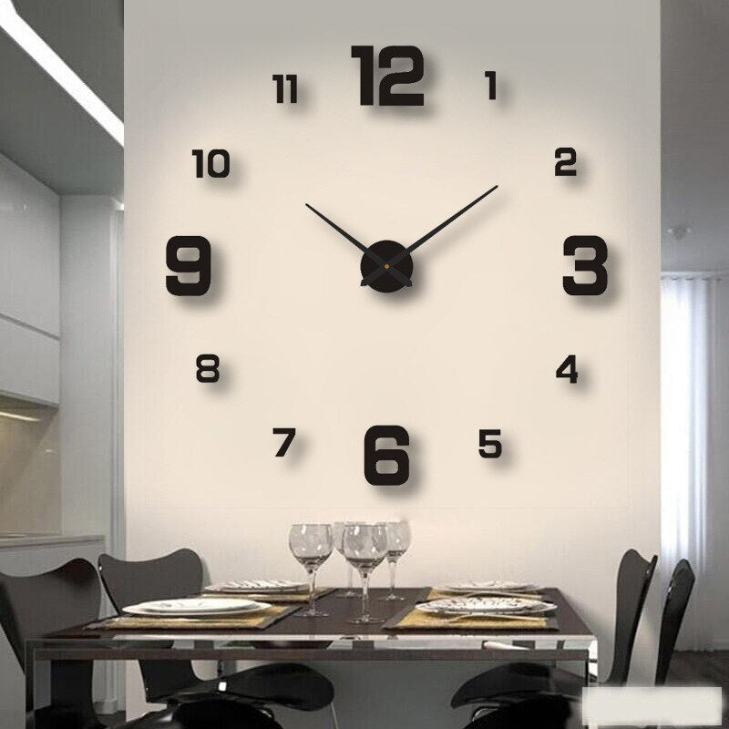 Customizable Large Wall Clock with Silent Quartz Movement – Modern Decorative Timepiece