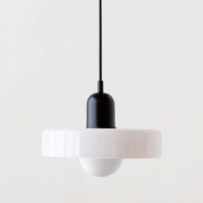 Colorful Glass Pendant Light with Adjustable Height – Modern Ceiling Fixture for Dining and Living Spaces