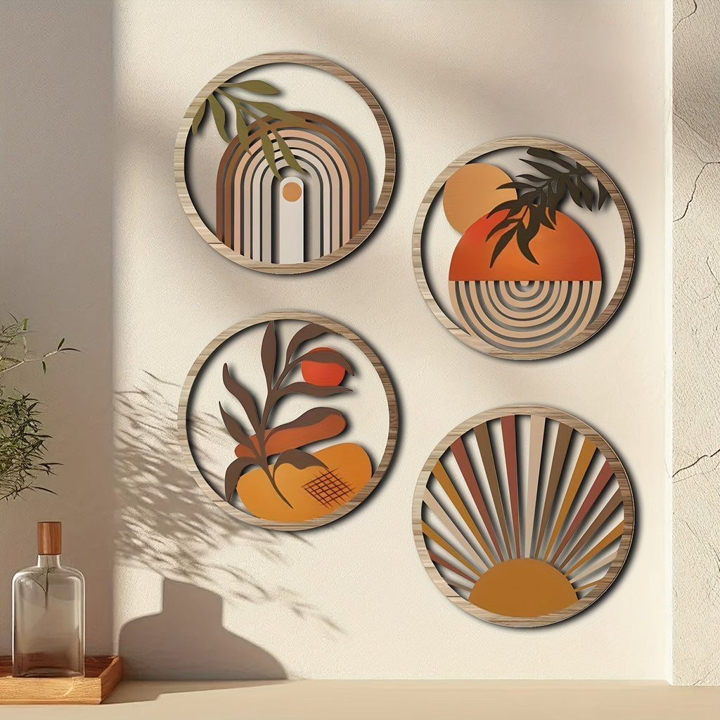 Elegant Boho Wall Art Print – Cozy Home Decor with Earthy Tones and Intricate Details