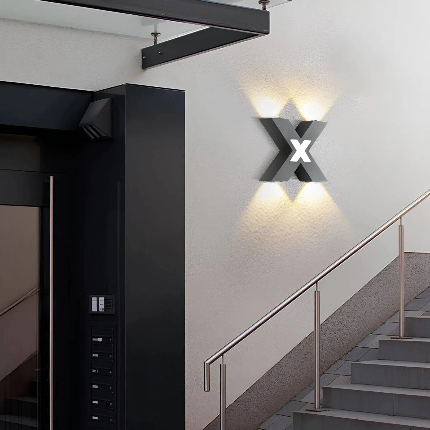 Elegant Outdoor Wall Lamp with LED Lighting – Weather Resistant and Durable Design