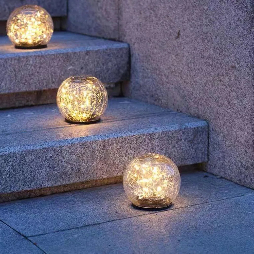 Elegant Solar Garden Lamp with Crystal Design – Weather-Resistant Outdoor Lighting