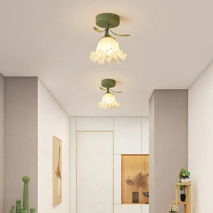 Elegant Tiffany Ceiling Light Fixture – Vintage Iron and Glass Design, 7.87 Diameter, E27 Bulb Base, CE/UL Certified