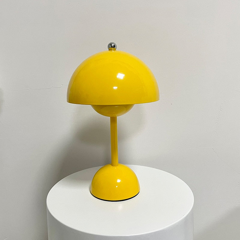 Elegant USB Rechargeable LED Table Lamp with Touch Control and Adjustable Brightness