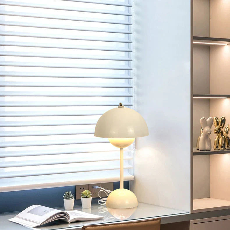Elegant USB Rechargeable LED Table Lamp with Touch Control and Adjustable Brightness