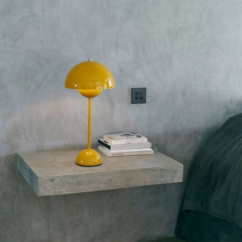 Elegant USB Rechargeable LED Table Lamp with Touch Control and Adjustable Brightness