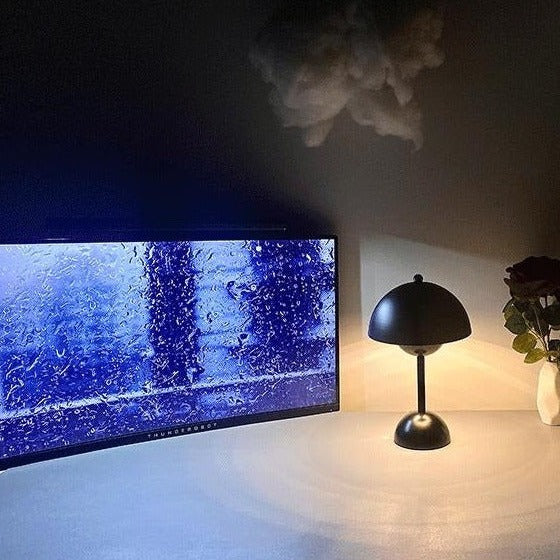 Elegant USB Rechargeable LED Table Lamp with Touch Control and Adjustable Brightness
