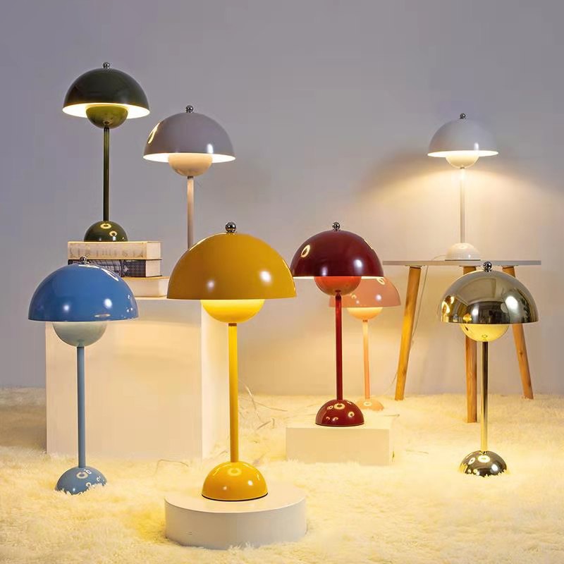 Elegant USB Rechargeable LED Table Lamp with Touch Control and Adjustable Brightness