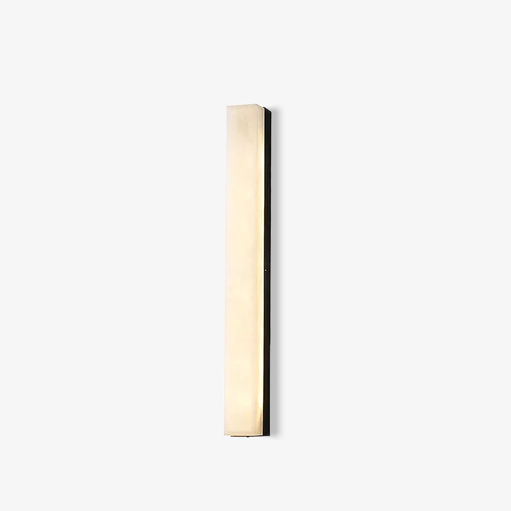 Terra Linear Brass Alabaster Wall Lamp