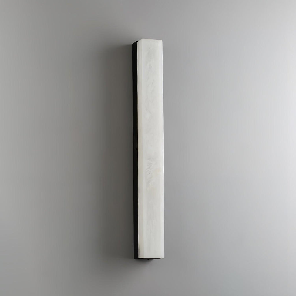 Terra Linear Brass Alabaster Wall Lamp