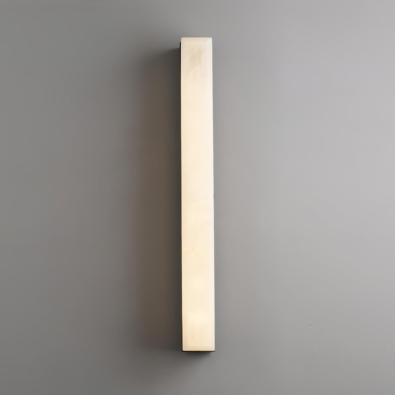 Terra Linear Brass Alabaster Wall Lamp