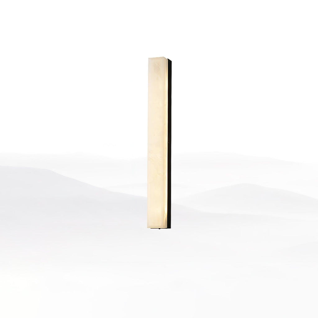Terra Linear Brass Alabaster Wall Lamp