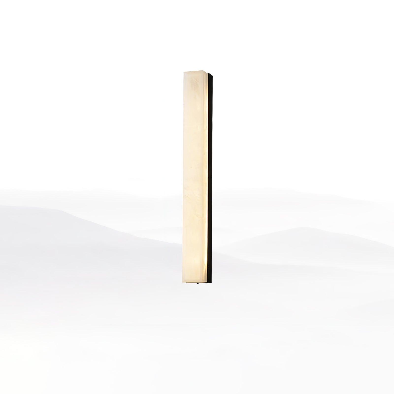 Terra Linear Brass Alabaster Wall Lamp
