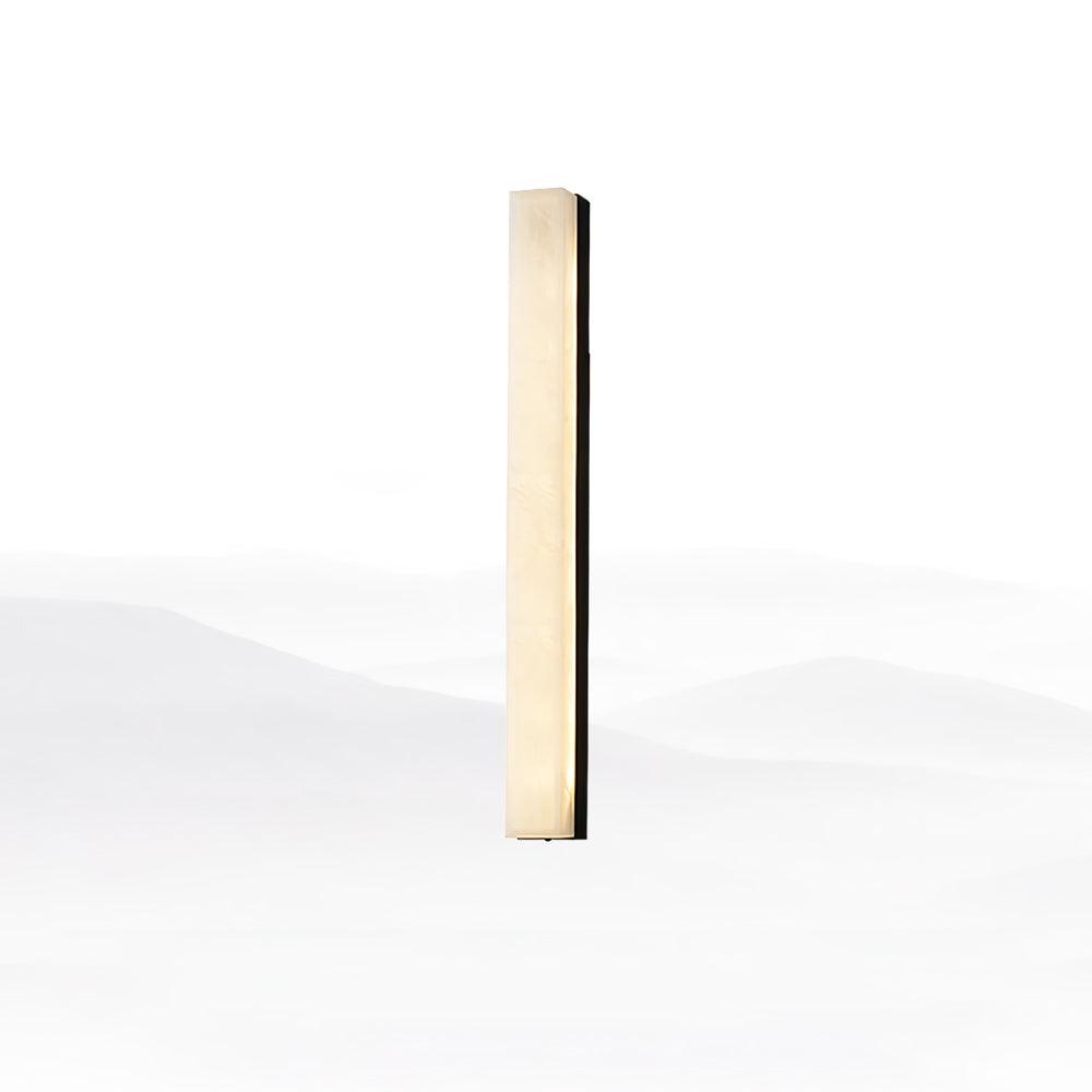 Terra Linear Brass Alabaster Wall Lamp