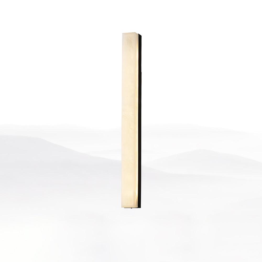 Terra Linear Brass Alabaster Wall Lamp