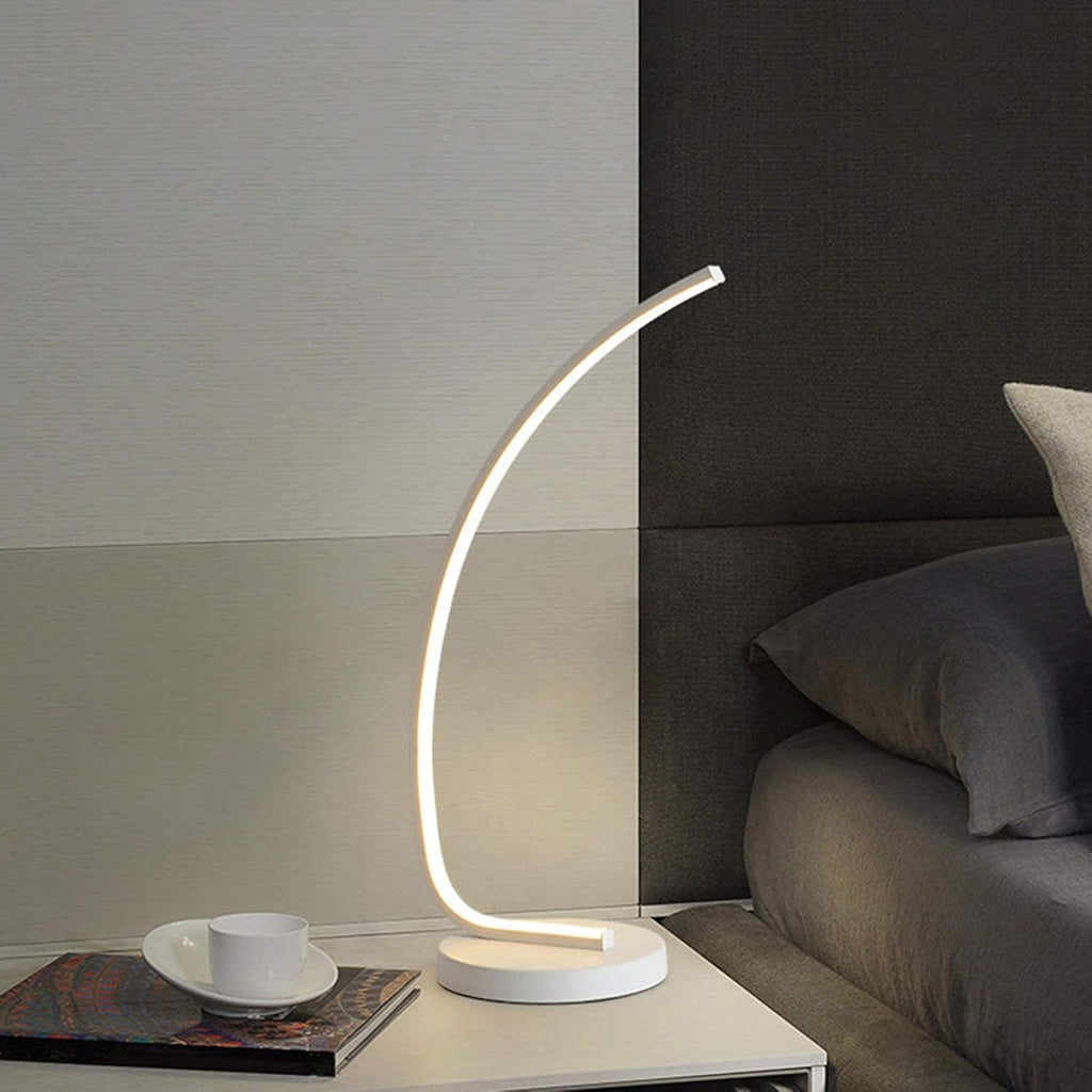 Flexible LED Table Lamp with Adjustable Gooseneck – Modern Minimalist Desk and Bedside Table Lighting