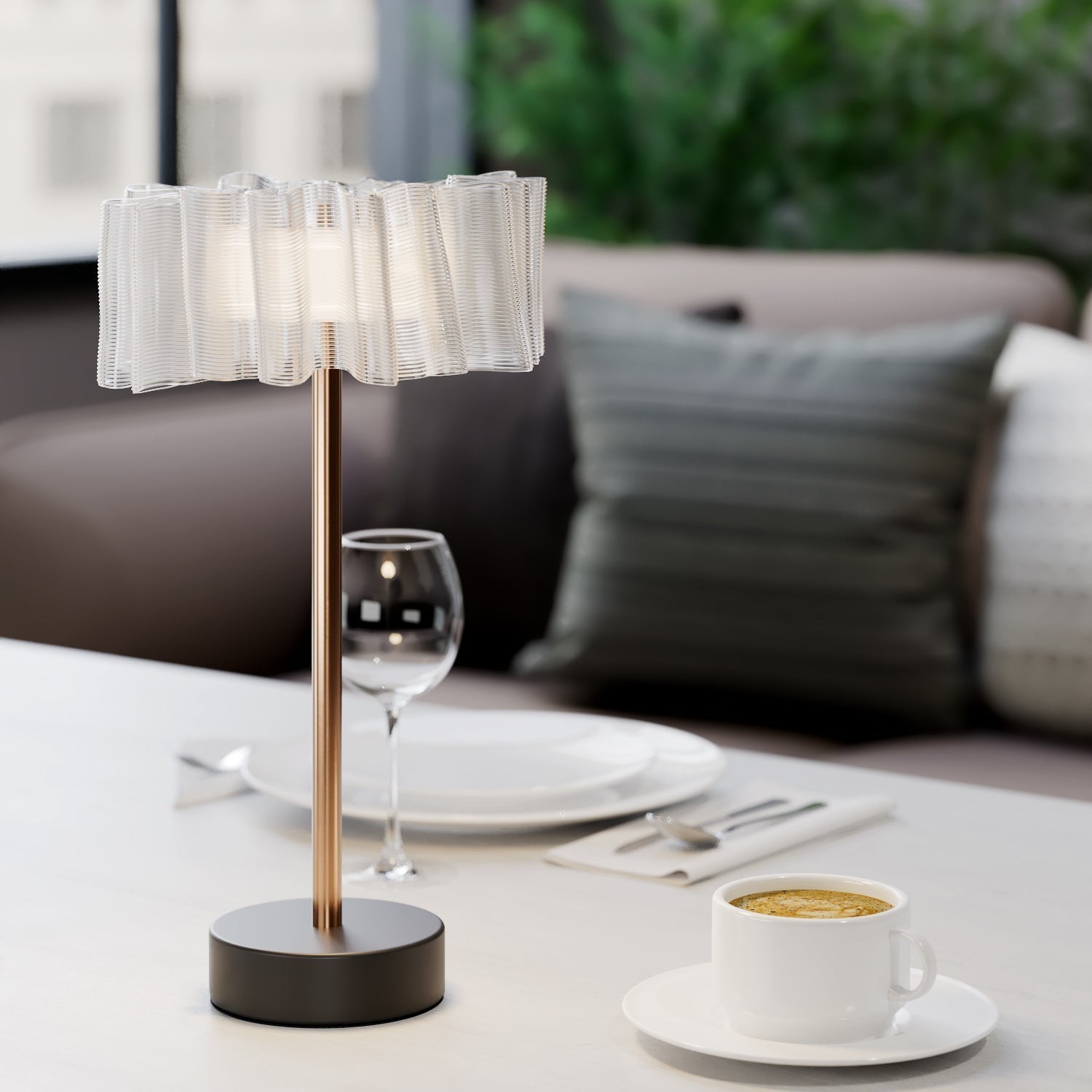 LED table lamp – modern design with elegant touch control