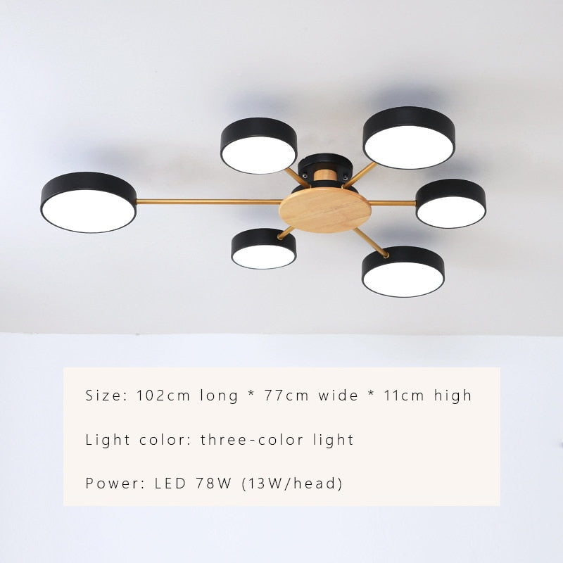 Nordic Modern LED Chandeliers Macaron