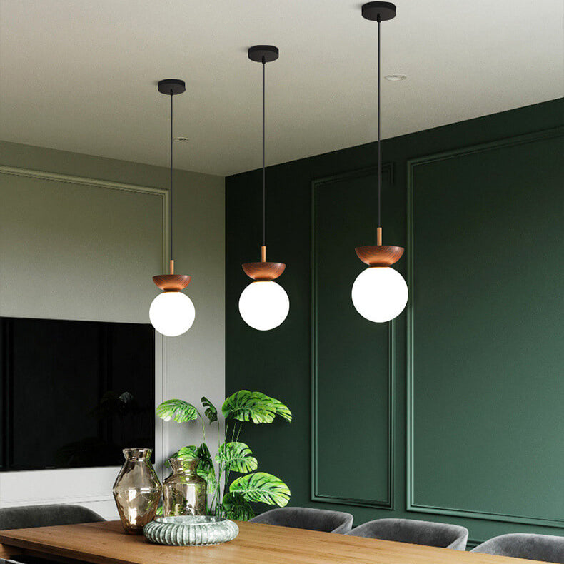 Japanese Pendant Ceiling Light with Adjustable LED Colors – Modern Aesthetic for Home Decor