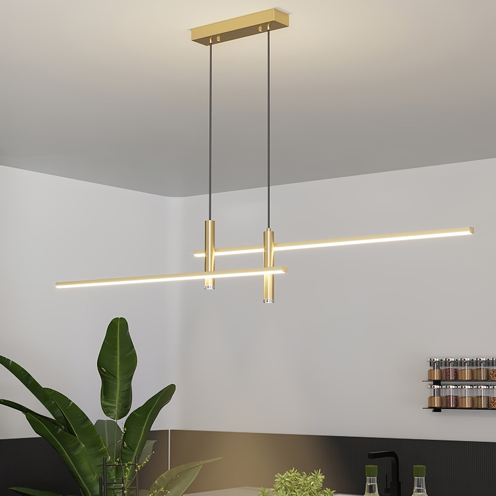Pria Pendant Light Modern Linear Dining Room