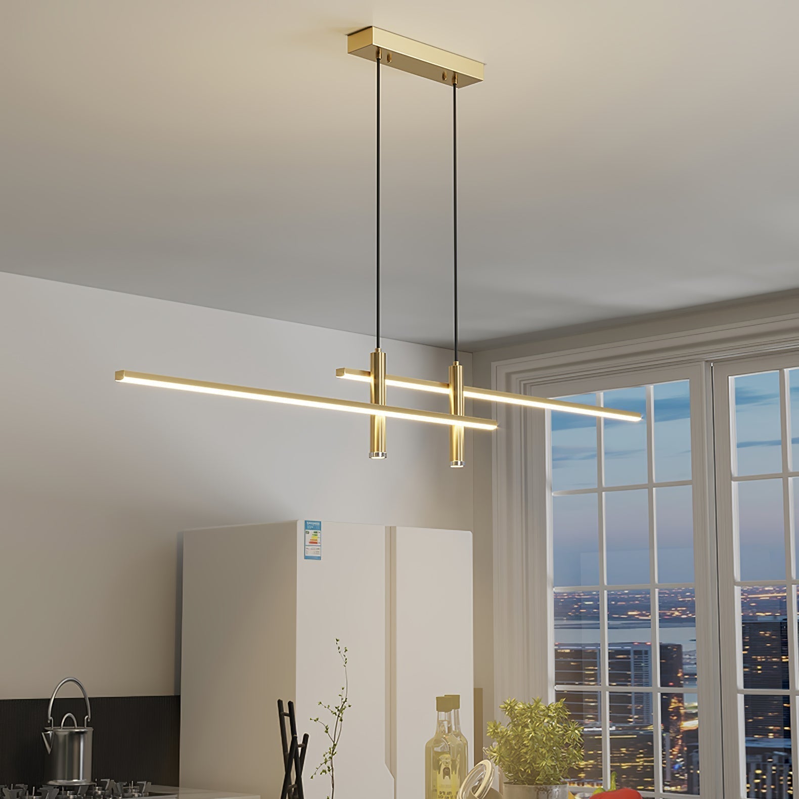 Pria Pendant Light Modern Linear Dining Room