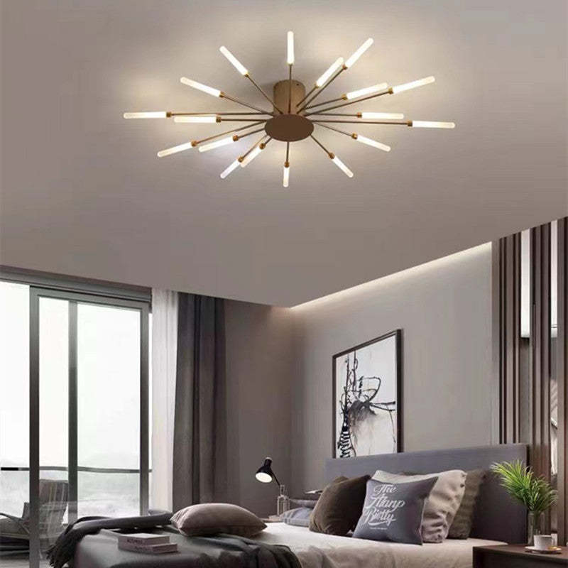 Modern Fireworks Ceiling Chandelier for Living Room – Stylish Metal Light Fixture