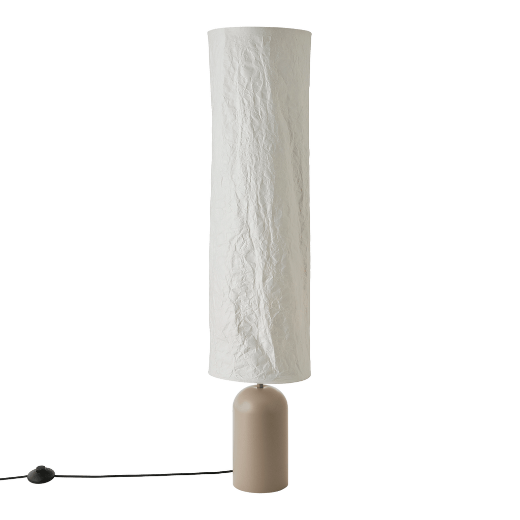 Modern Floor Lamp with Durable Tyvek Shade and Stylish Metal Base – Perfect Standing Lamp for Living Room and Cozy Reading Corners