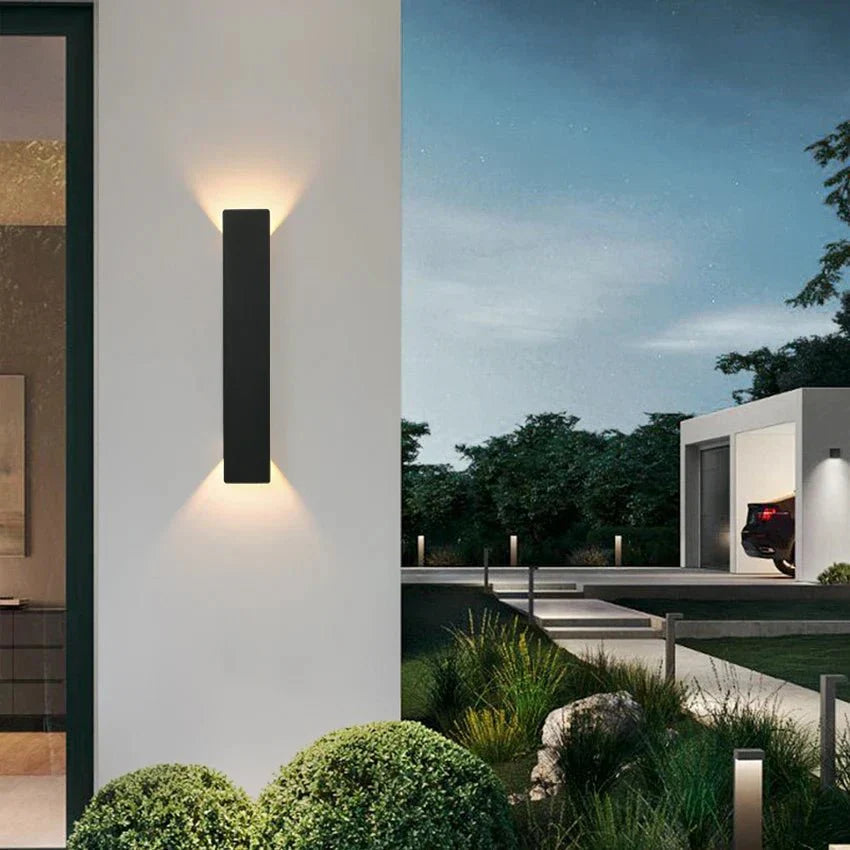 Modern Minimalist Outdoor LED Wall Lamp – Weatherproof Aluminum Fixture