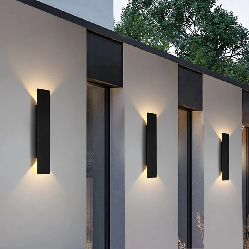 Modern Minimalist Outdoor LED Wall Lamp – Weatherproof Aluminum Fixture