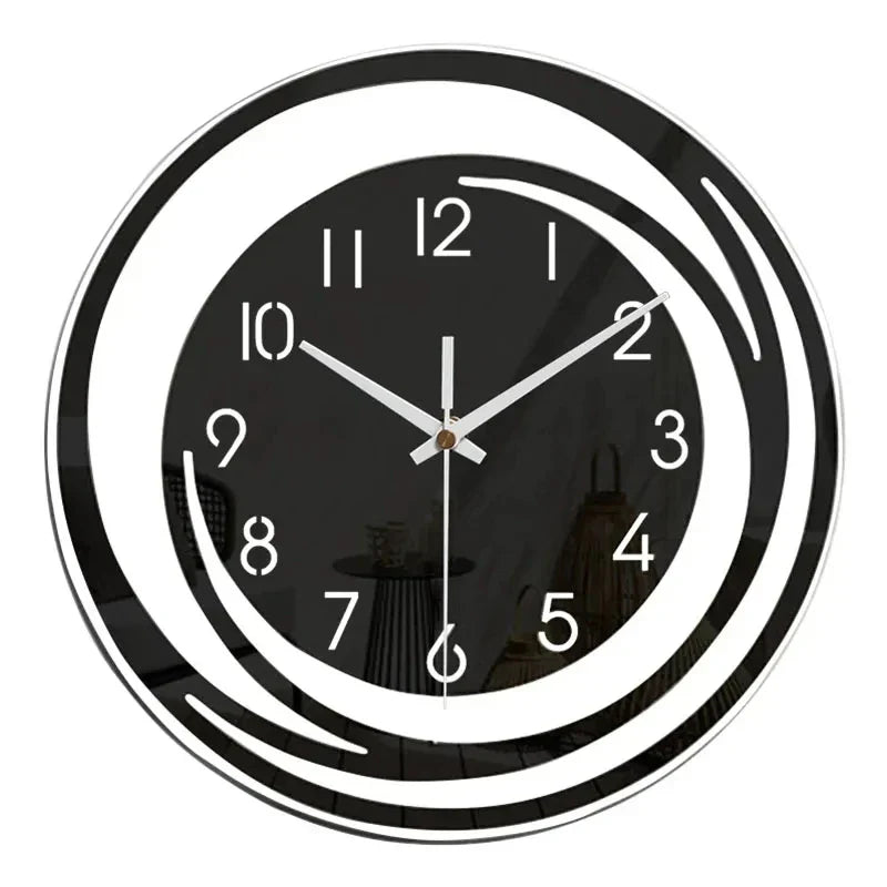 Modern Minimalist Wall Clock with Silent Quartz Movement – Scandinavian Design for Contemporary Interiors