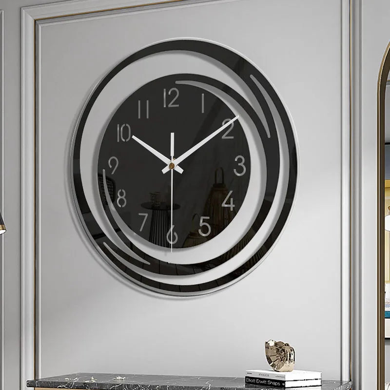 Modern Minimalist Wall Clock with Silent Quartz Movement – Scandinavian Design for Contemporary Interiors