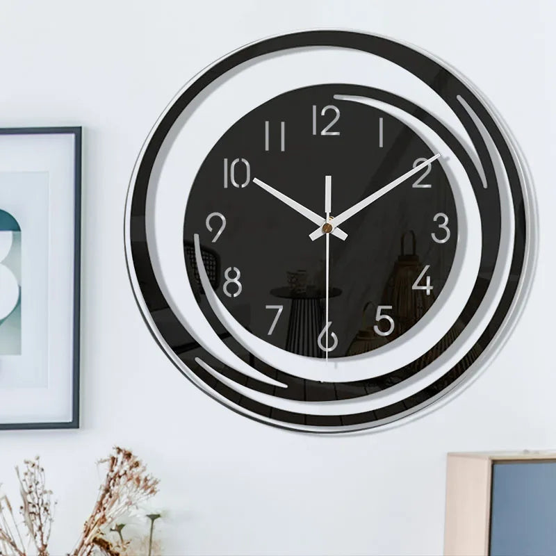 Modern Minimalist Wall Clock with Silent Quartz Movement – Scandinavian Design for Contemporary Interiors