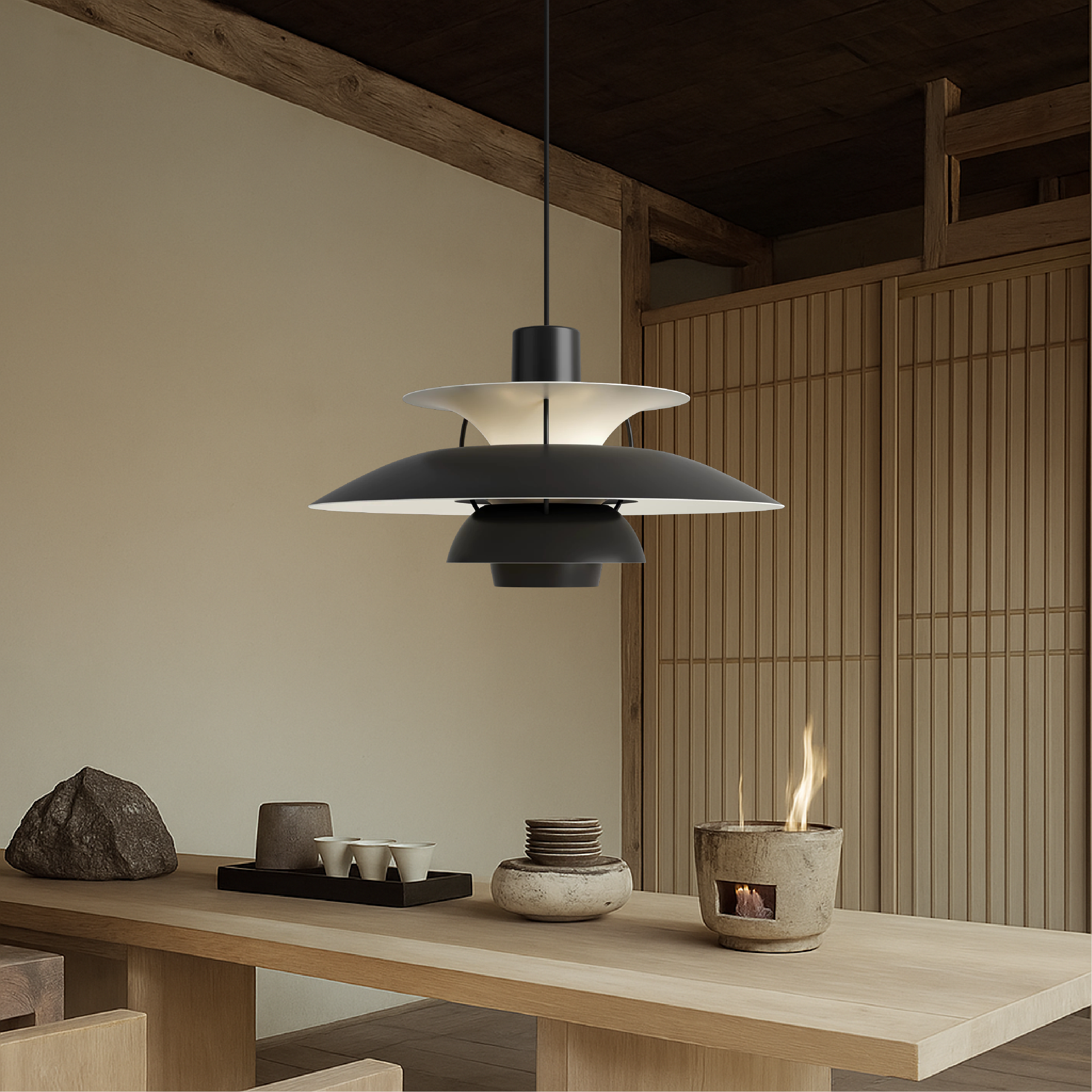 Elegant Aluminum Pendant Lamp