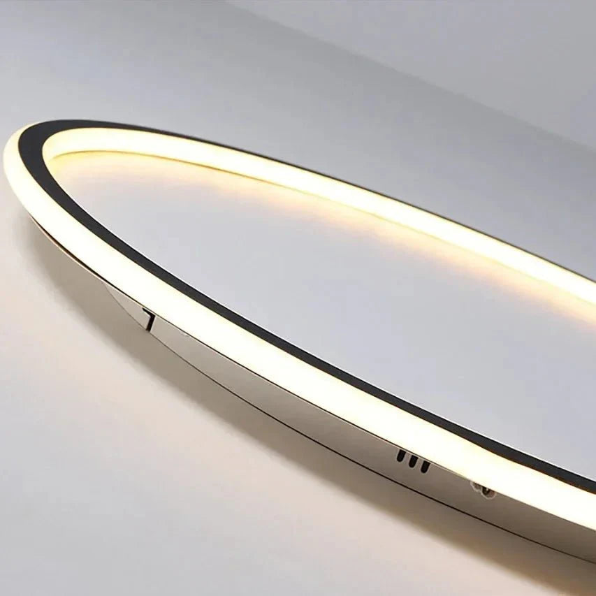 Modern Round LED Ceiling Light Fixture with Dimmable Function and Adjustable Color Temperature for Living Room and Bedroom
