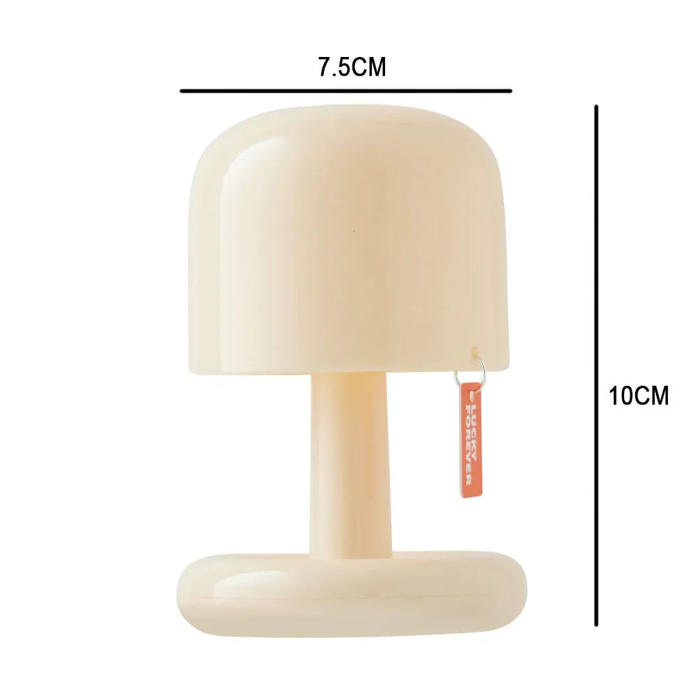 Mushroom-Inspired Table Lamp for Bedroom – Warm LED Ambient Light, Compact Nature-Inspired Design