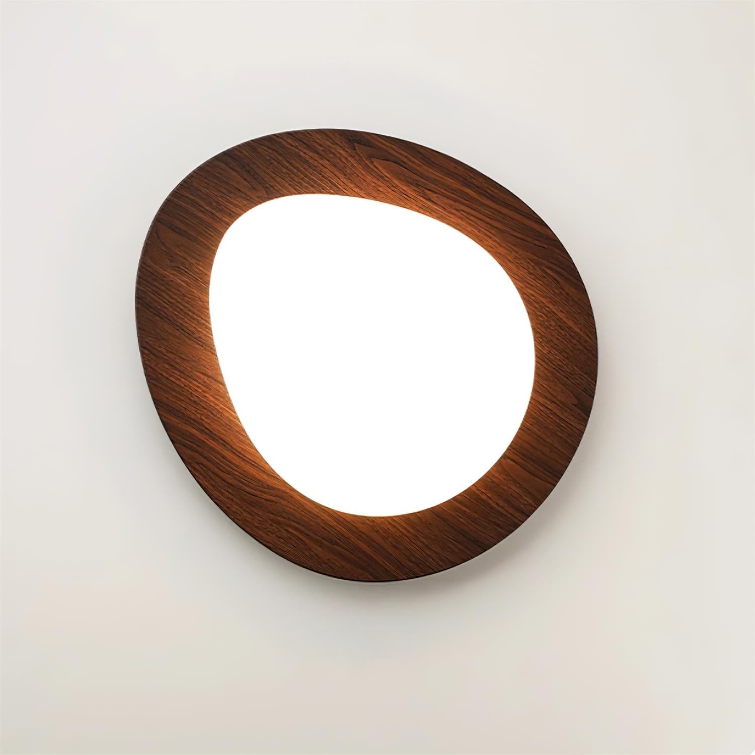 Quizz Pebble Walnut Ceiling Light