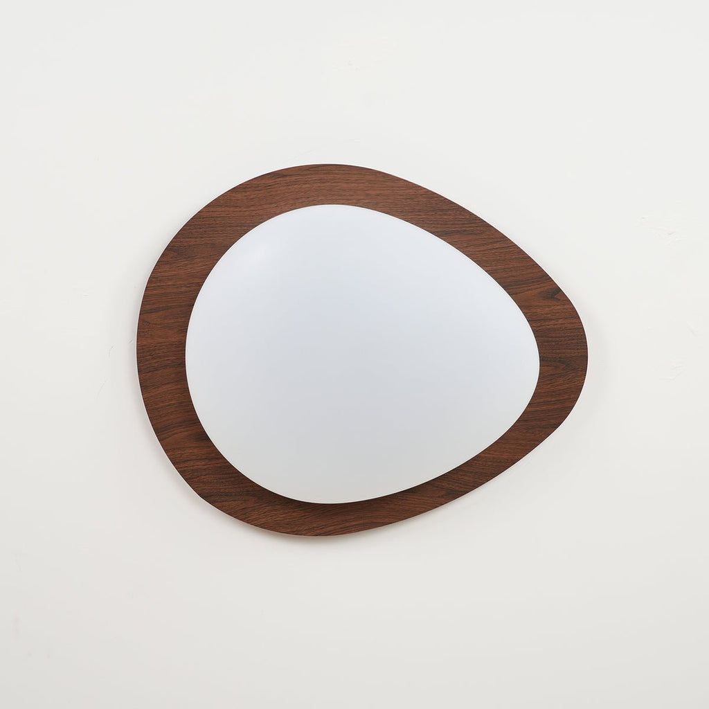 Quizz Pebble Walnut Ceiling Light