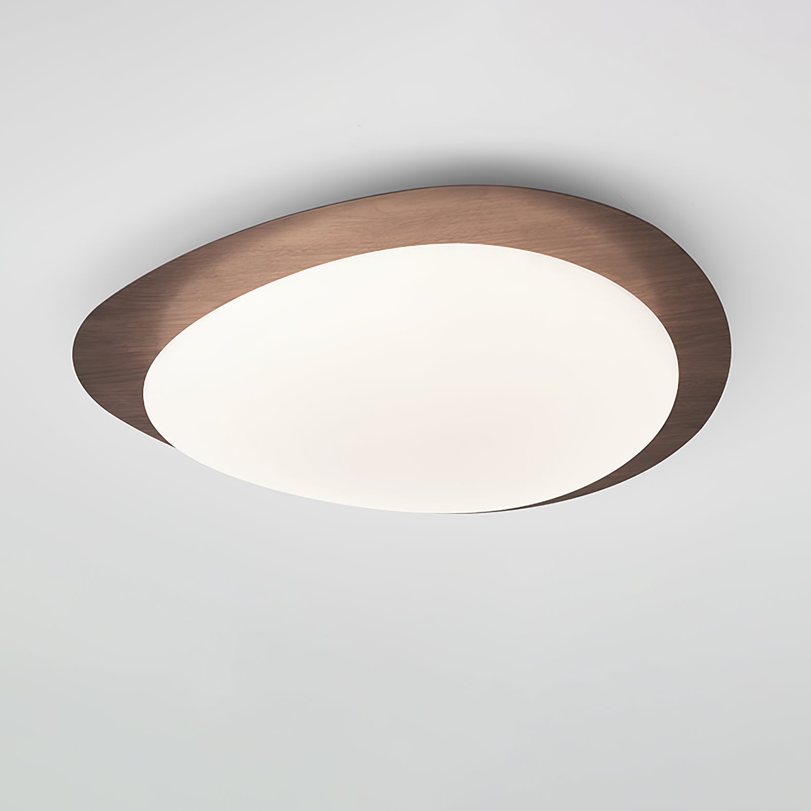 Quizz Pebble Walnut Ceiling Light