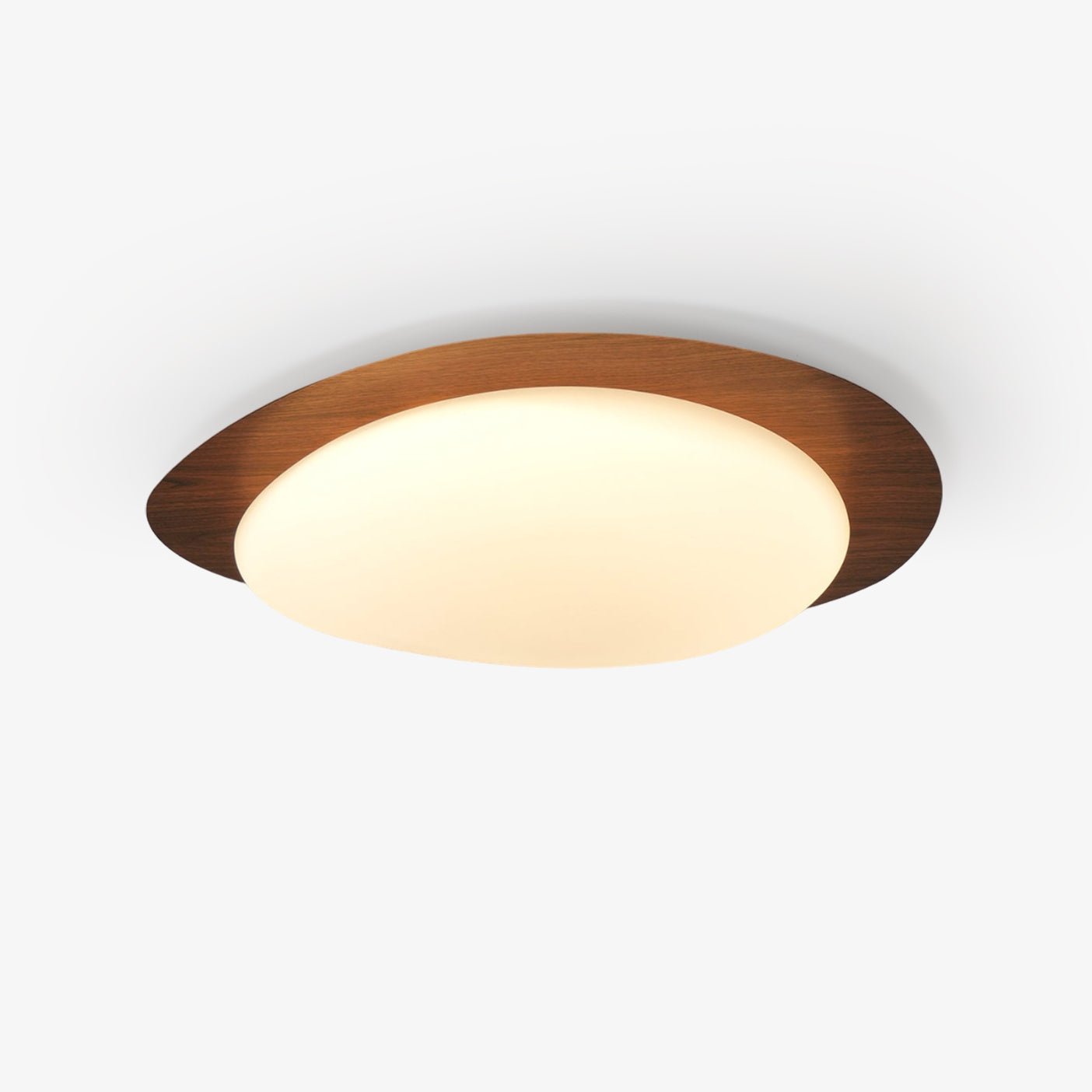 Quizz Pebble Walnut Ceiling Light