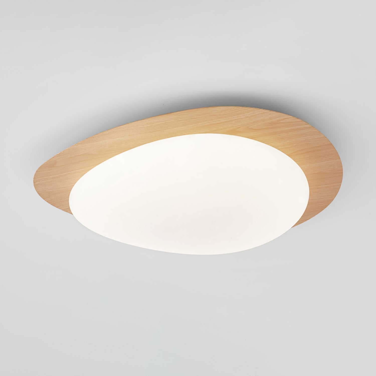 Quizz Pebble Walnut Ceiling Light