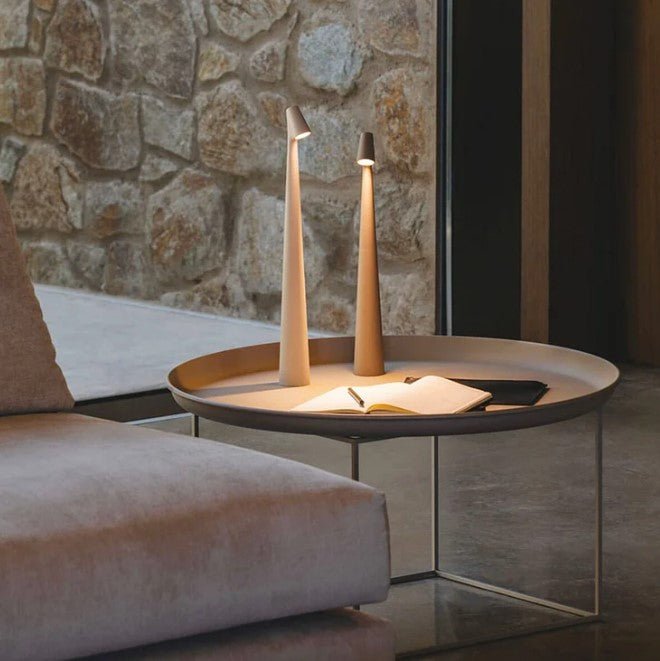 Portable Table Lamp with Adjustable Brightness – Cordless Design, Elegant Colors for Bedroom, Living Room, and Office Use