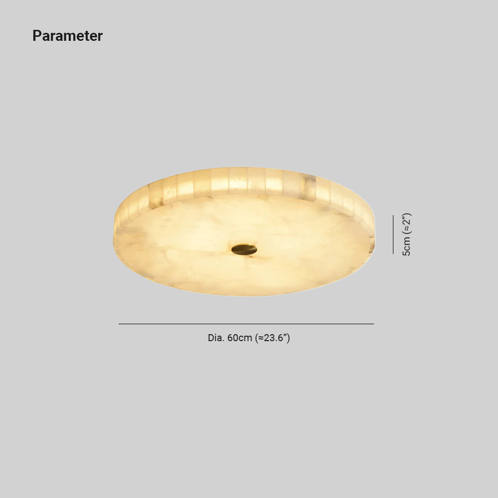 Digg Round Alabaster Ceiling Lamp