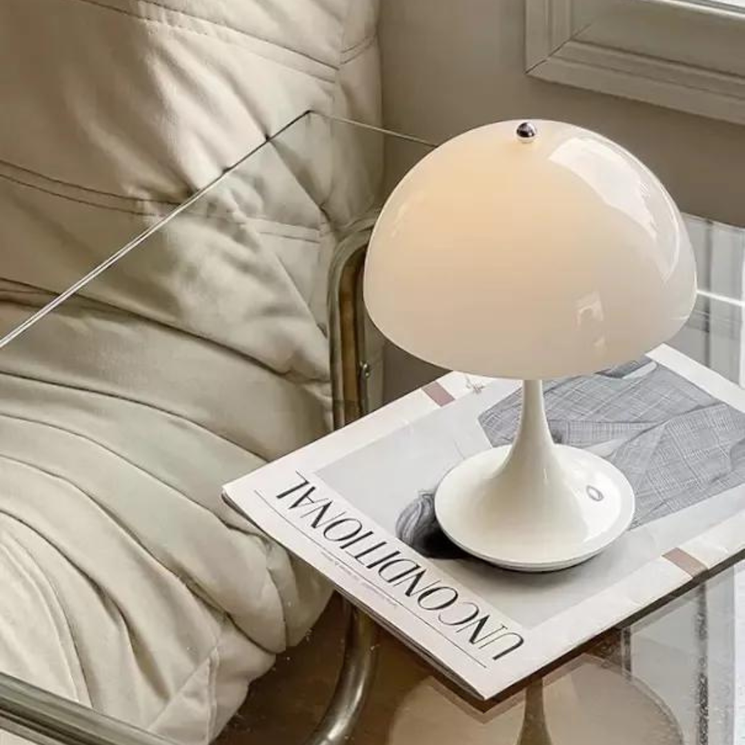 Rechargeable Table Lamp with Adjustable Brightness – Elegant Cordless Bedside Lamp for Bedroom and Desk Use