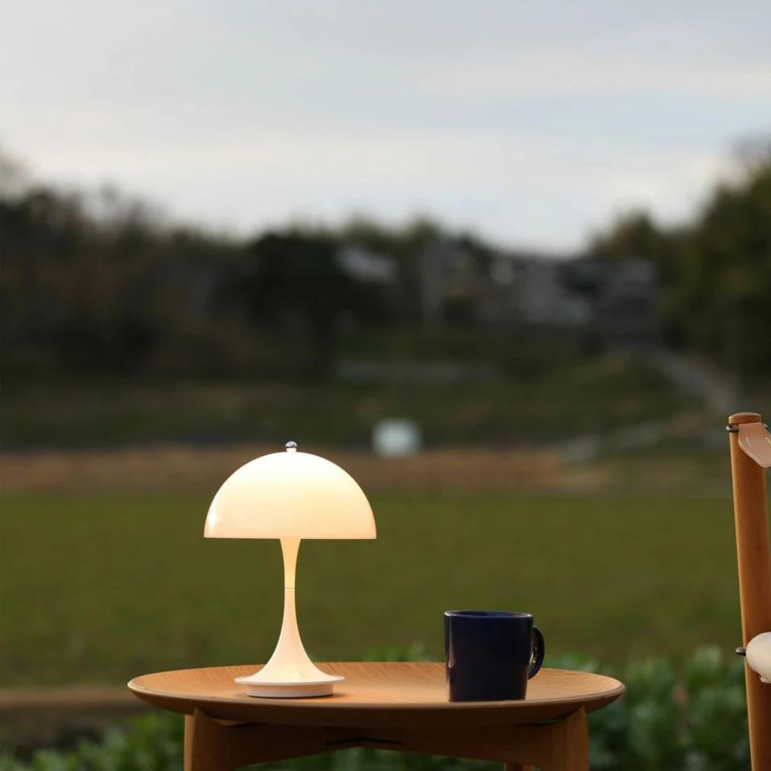 Rechargeable Table Lamp with Adjustable Brightness – Elegant Cordless Bedside Lamp for Bedroom and Desk Use