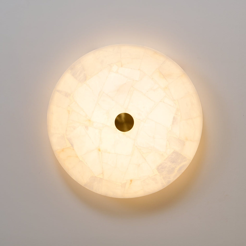 Digg Round Alabaster Ceiling Lamp