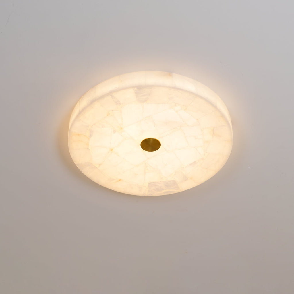 Digg Round Alabaster Ceiling Lamp