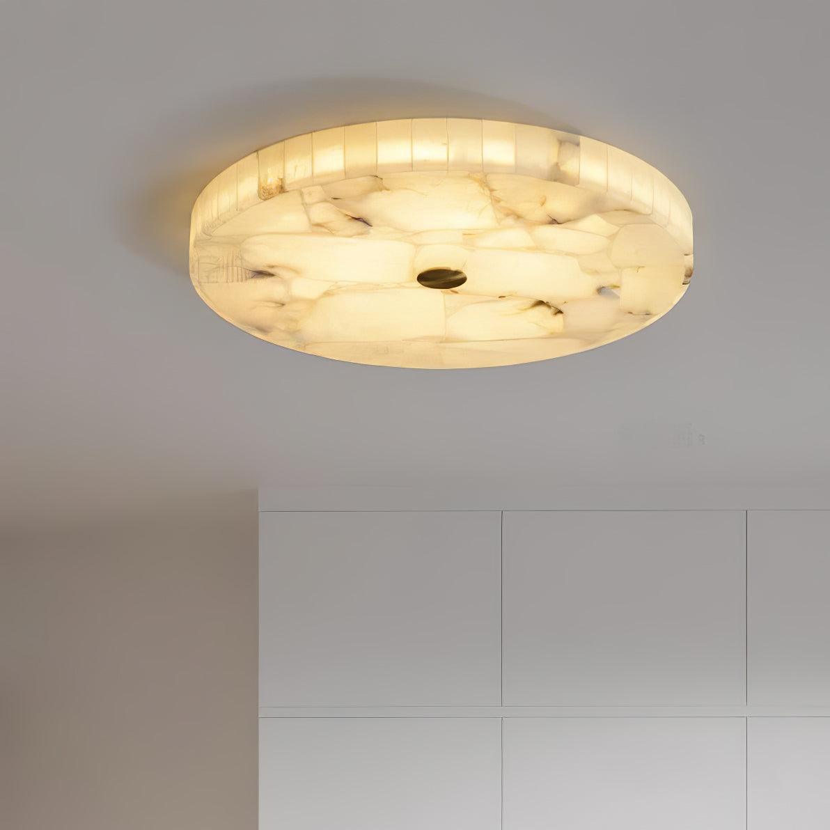 Digg Round Alabaster Ceiling Lamp