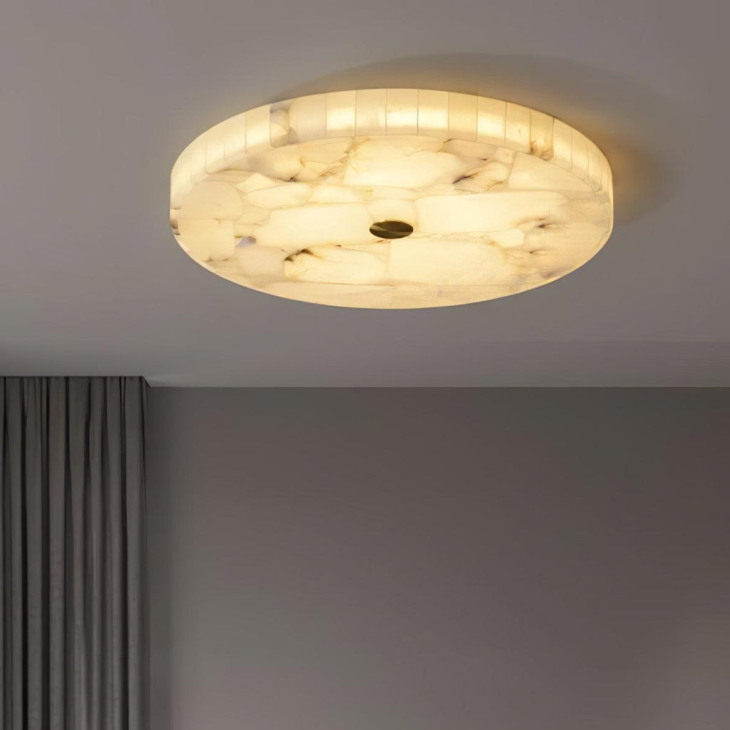 Digg Round Alabaster Ceiling Lamp
