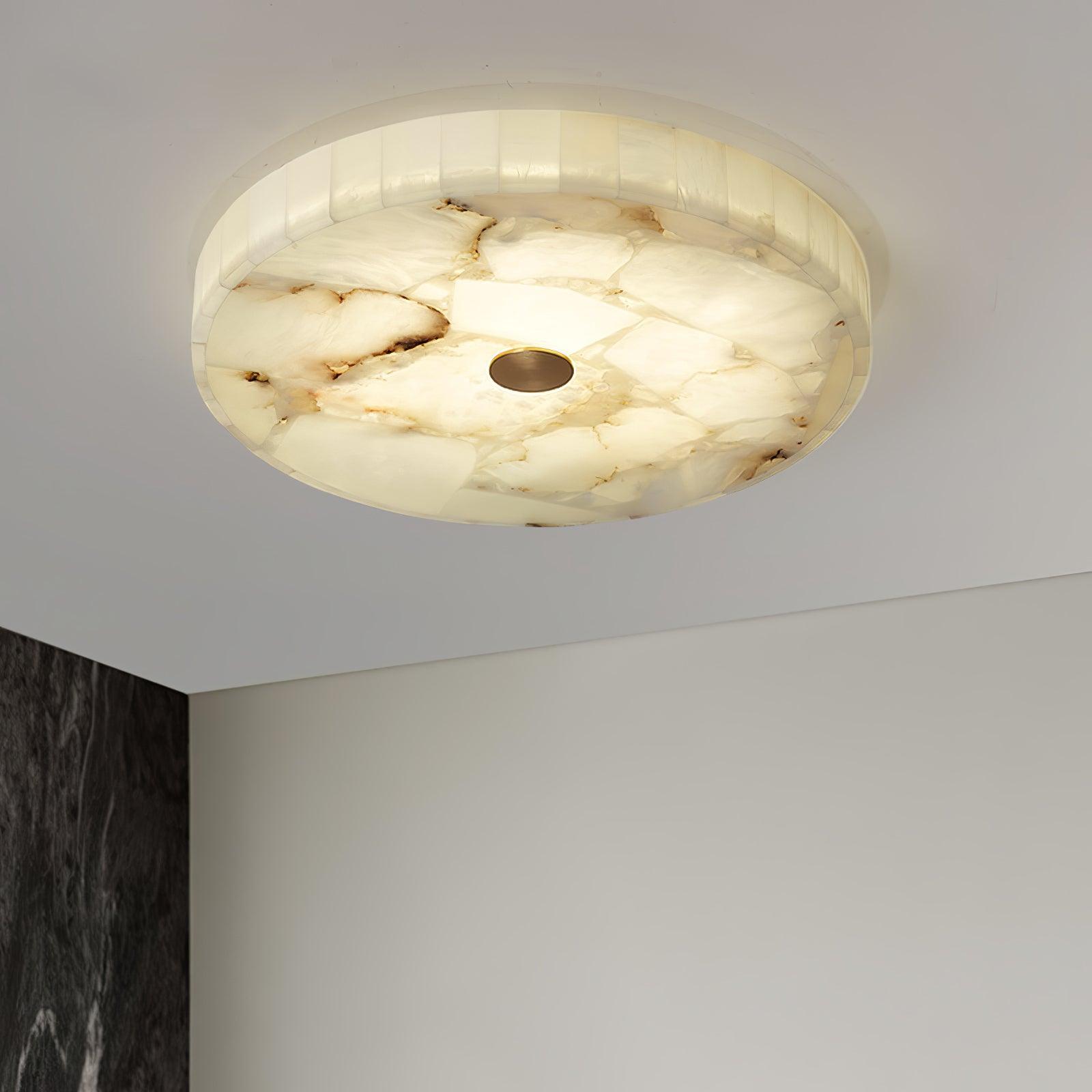 Digg Round Alabaster Ceiling Lamp