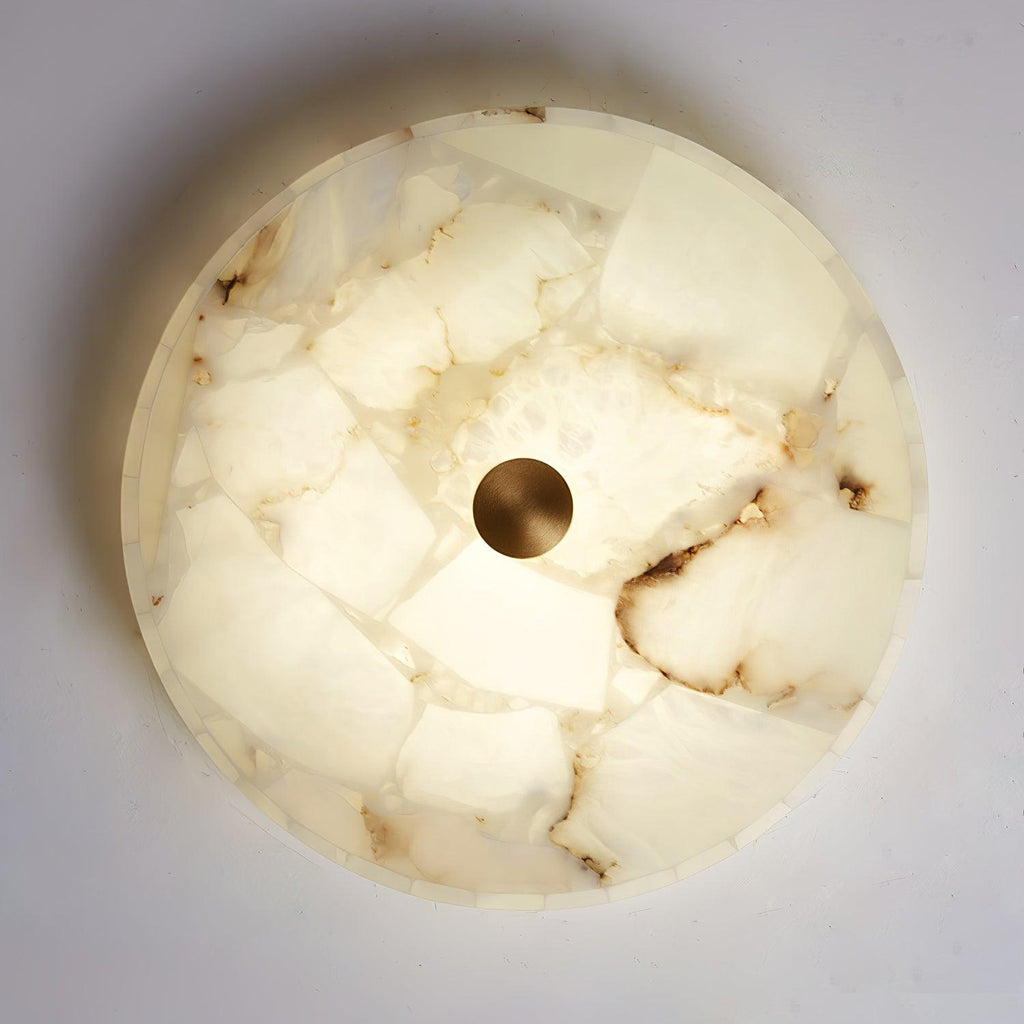 Digg Round Alabaster Ceiling Lamp
